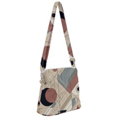Boho Abstract Architecture Zipper Messenger Bag by Bedest