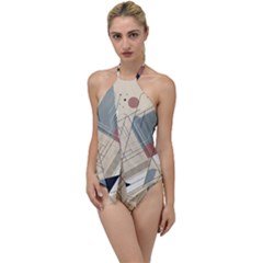 Boho Abstract Architecture Go With The Flow One Piece Swimsuit by Bedest