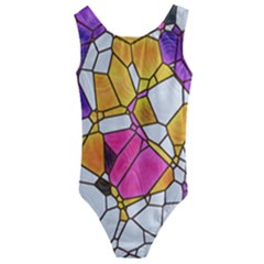 Architecture Glass Abstract Pattern Kids  Cut-out Back One Piece Swimsuit by Bedest