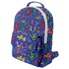 Grateful Dead Dancing Bears Pattern Flap Pocket Backpack (small) by Salmanaz77