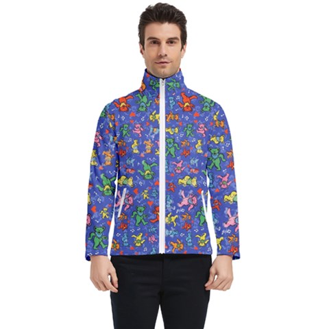 Grateful Dead Dancing Bears Pattern Men s Bomber Jacket by Salmanaz77