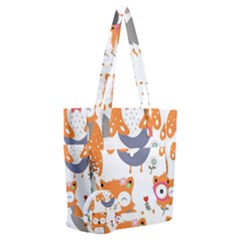 Cute Colorful Owl Cartoon Seamless Pattern Everyday Shoulder Bag With Pouch Bag by Apen