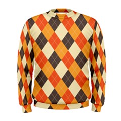 Halloween Argyle Pattern  Men s Sweatshirt by Safari