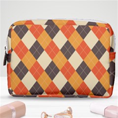 Halloween Argyle Pattern  Make Up Pouch (medium) by Safari