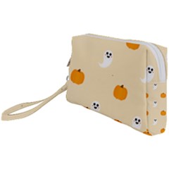 Pumpkin And Boo Crew Halloween  Wristlet Pouch Bag (small) by Safari