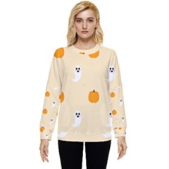 Pumpkin And Boo Crew Halloween  Hidden Pocket Sweatshirt by Safari