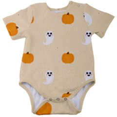 Pumpkin And Boo Crew Halloween  Baby Short Sleeve Bodysuit by Safari