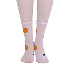 Pumpkin And Boo Crew Halloween  Smooth Crew Length Tube Socks by Safari