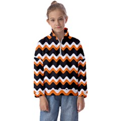 Halloween Wavy 20240926 161241 0000 Kids  Half Zip Hoodie by Safari