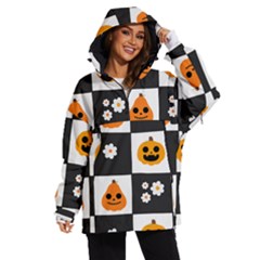 Seamless Halloween Pattern With Smiling Pumpkin 20240926 161714 0000 Women s Ski And Snowboard Waterproof Breathable Jacket by Safari