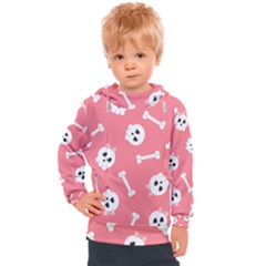 Halloween Pattern With Sculles And Bones 20240926 160927 0000 Kids  Hooded Pullover by Safari