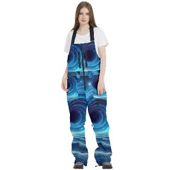 Astral Waveform Fantasy Women s Front Zip Ski And Snowboard Bib Pants by Grandong