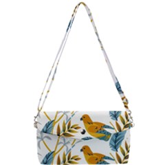 Artwork Backdrop Bird Blue Removable Strap Clutch Bag by Grandong