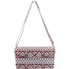 Illustration Of Ukrainian Folk Seamless Pattern Ornament Removable Strap Clutch Bag by Grandong