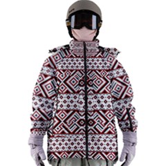 Illustration Of Ukrainian Folk Seamless Pattern Ornament Women s Zip Ski And Snowboard Waterproof Breathable Jacket by Grandong