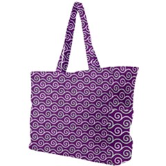 Violet White Pattern Simple Shoulder Bag by ytdream