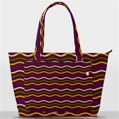 Multicolor Wave Pattern Back Pocket Shoulder Bag  by ytdream