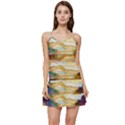 Vibrant Sunset Over Serene Lake Short Frill Dress View1