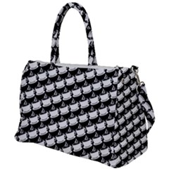 Stylish Coffee Cup Pattern Duffel Travel Bag by ExtraAwesomeSauce