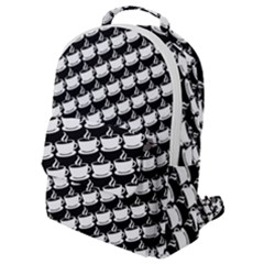 Stylish Coffee Cup Pattern Flap Pocket Backpack (small) by ExtraAwesomeSauce