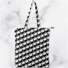 Stylish Coffee Cup Pattern Double Zip Up Tote Bag by ExtraAwesomeSauce