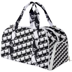 Stylish Coffee Cup Pattern Burner Gym Duffle Bag by ExtraAwesomeSauce