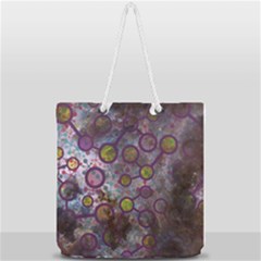 Abstract Molecular Space Art Full Print Rope Handle Tote (large) by ExtraAwesomeSauce