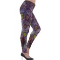 Abstract Molecular Space Art Lightweight Velour Leggings View4