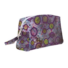 Abstract Molecular Space Art Wristlet Pouch Bag (medium) by ExtraGoodSauce