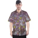 Abstract Molecular Space Art Men s Hawaii Shirt View1