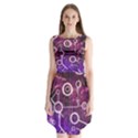 Cosmic Network Geometric Art Sleeveless Chiffon Dress   View1