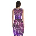 Cosmic Network Geometric Art Sleeveless Chiffon Dress   View2