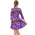 Cosmic Network Geometric Art Smock Dress View2