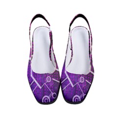 Cosmic Network Geometric Art Women s Classic Slingback Heels by ExtraAwesomeSauce