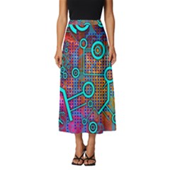 Abstract Tech Galaxy Design Classic Midi Chiffon Skirt by ExtraGoodSauce