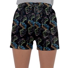 Multicolored Dna Strand Art Sleepwear Shorts by ExtraAwesomeSauce