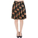 Regal Eagle Pattern Velvet High Waist Skirt View1