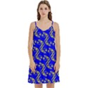 Eye of Horus Pattern Mini Camis Dress With Pockets View1