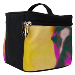 Vibrant Abstract Equine Art Make Up Travel Bag (small) by ExtraAwesomeSauce