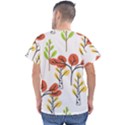 Tree Auntumn Leaf Men s V-Neck Scrub Top View2