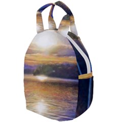 Serene Sunset Over Water Travel Backpack by ExtraGoodSauce