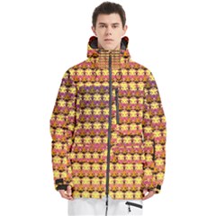 Gradient Lion Head Pattern Men s Multi Pockets Zip Ski And Snowboard Waterproof Breathable Jacket by ExtraAwesomeSauce