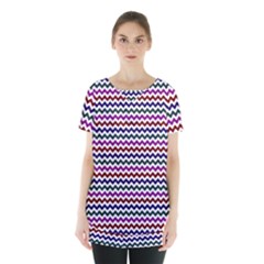 Chevron Pattern Skirt Hem Sports Top by ytdream