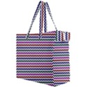 Chevron Pattern Canvas Travel Bag View2