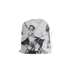 Betty Page Bdsm Drawstring Pouch (small) by CherleyTemples