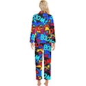 Pop Art Cool Boom Aqua Long Sleeve Pocket Pajamas Set View2