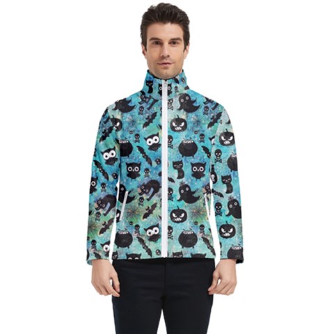 Ghosts Owls Pumpkins Men s Bomber Jacket by kyorashop23