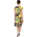 Colorful Venice Homes - Venezia, Italy Cap Sleeve Midi Dress With Pockets View2