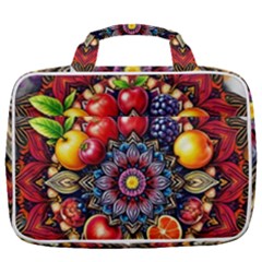 Fruity Mandala Travel Toiletry Bag With Hanging Hook by AIDreaming