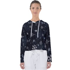 Snowflakes Snow Snowfall Snowing Women s Slouchy Sweat by Apenda